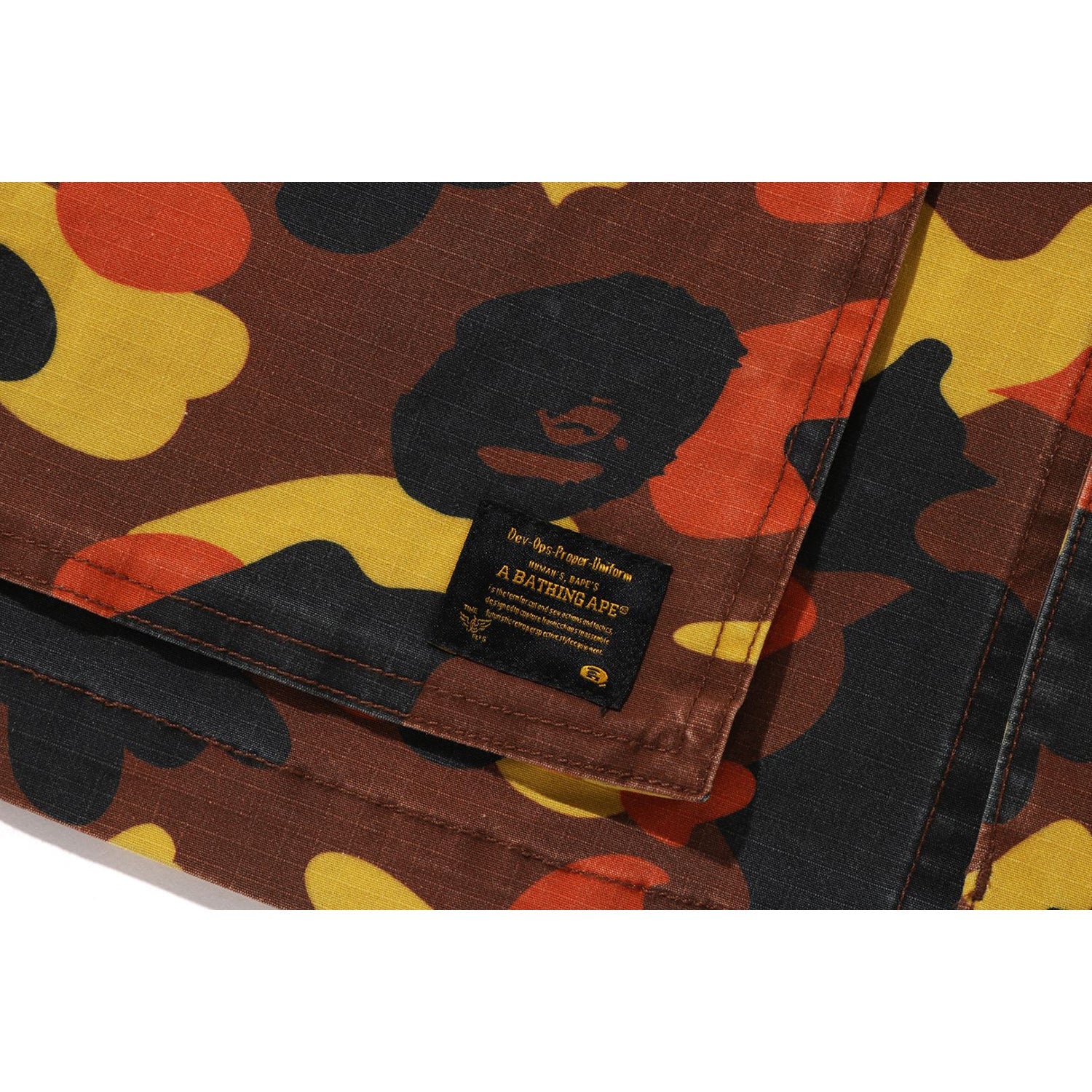 1ST CAMO HEAVY WASHED MULTI POCKET CARGO LS SHIRT MENS