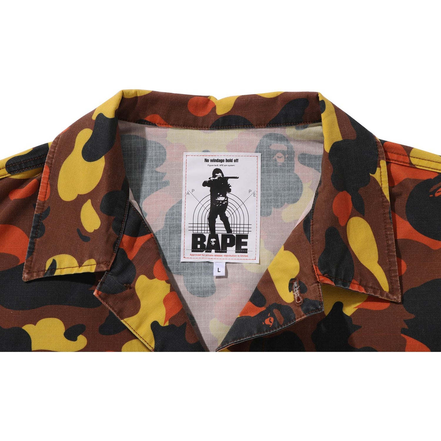 1ST CAMO HEAVY WASHED MULTI POCKET CARGO LS SHIRT MENS