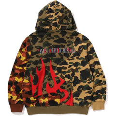 1ST CAMO UPCYCLED RELAXED FIT FULL ZIP HOODIE MENS