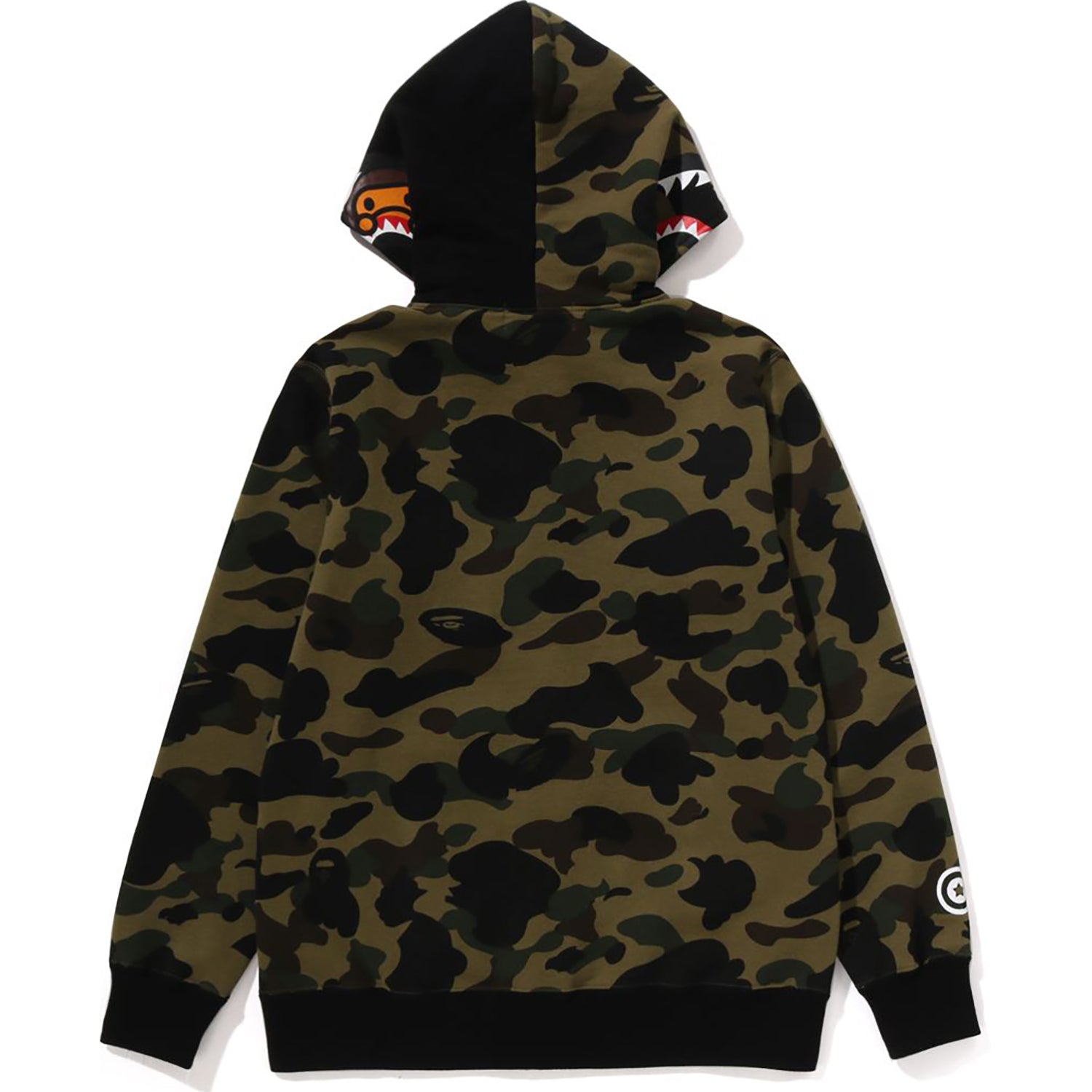 1ST CAMO MILO SHARK ZIP HOODIE JR KIDS