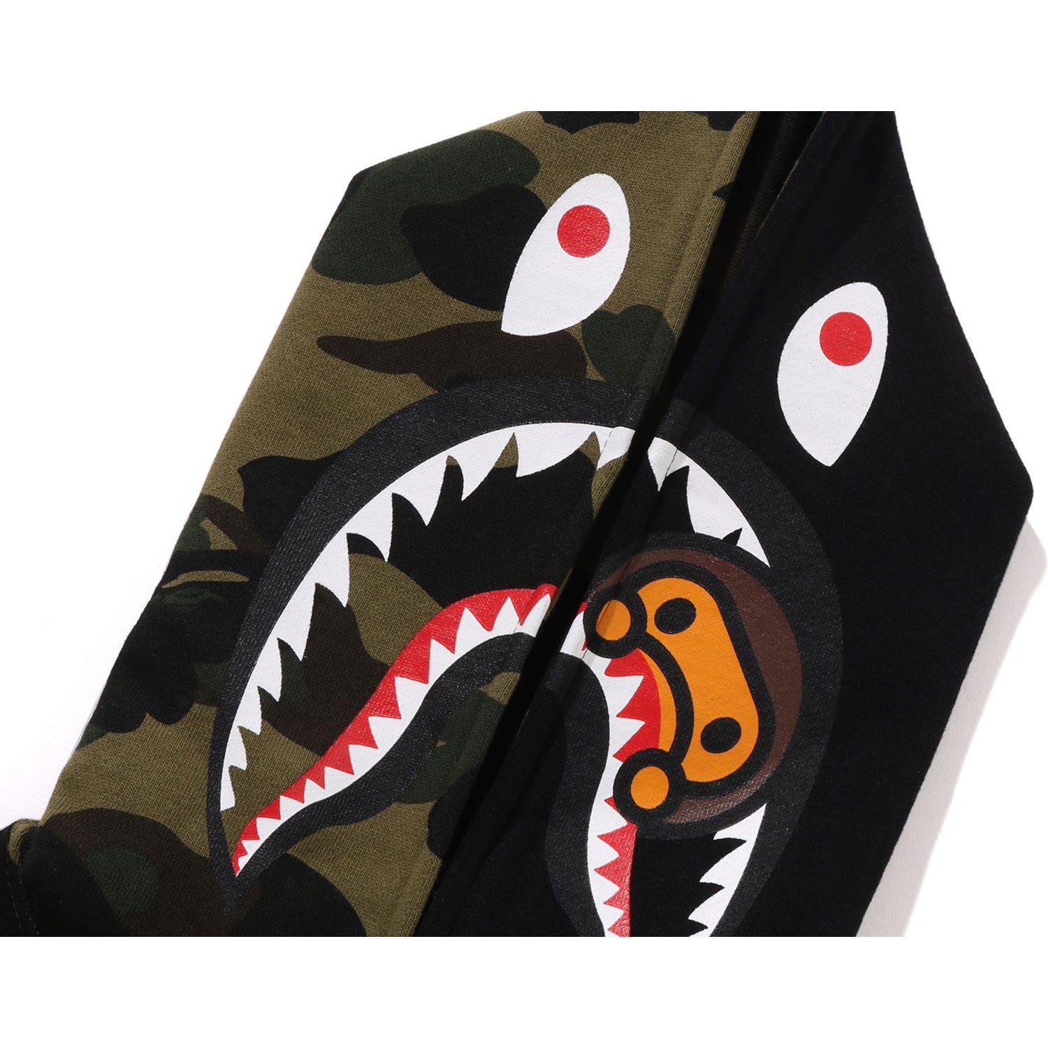 1ST CAMO MILO SHARK ZIP HOODIE JR KIDS