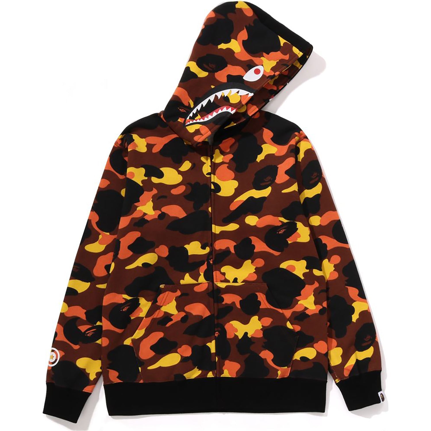 1ST CAMO MILO SHARK ZIP HOODIE JR KIDS