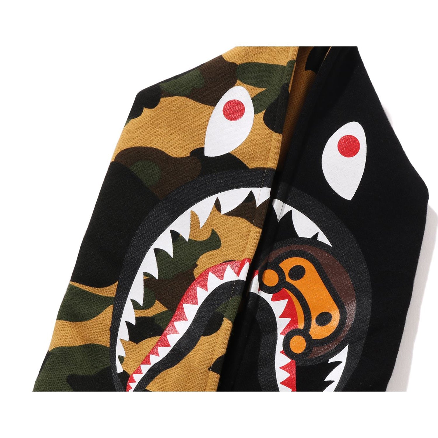 1ST CAMO MILO SHARK ZIP HOODIE JR KIDS