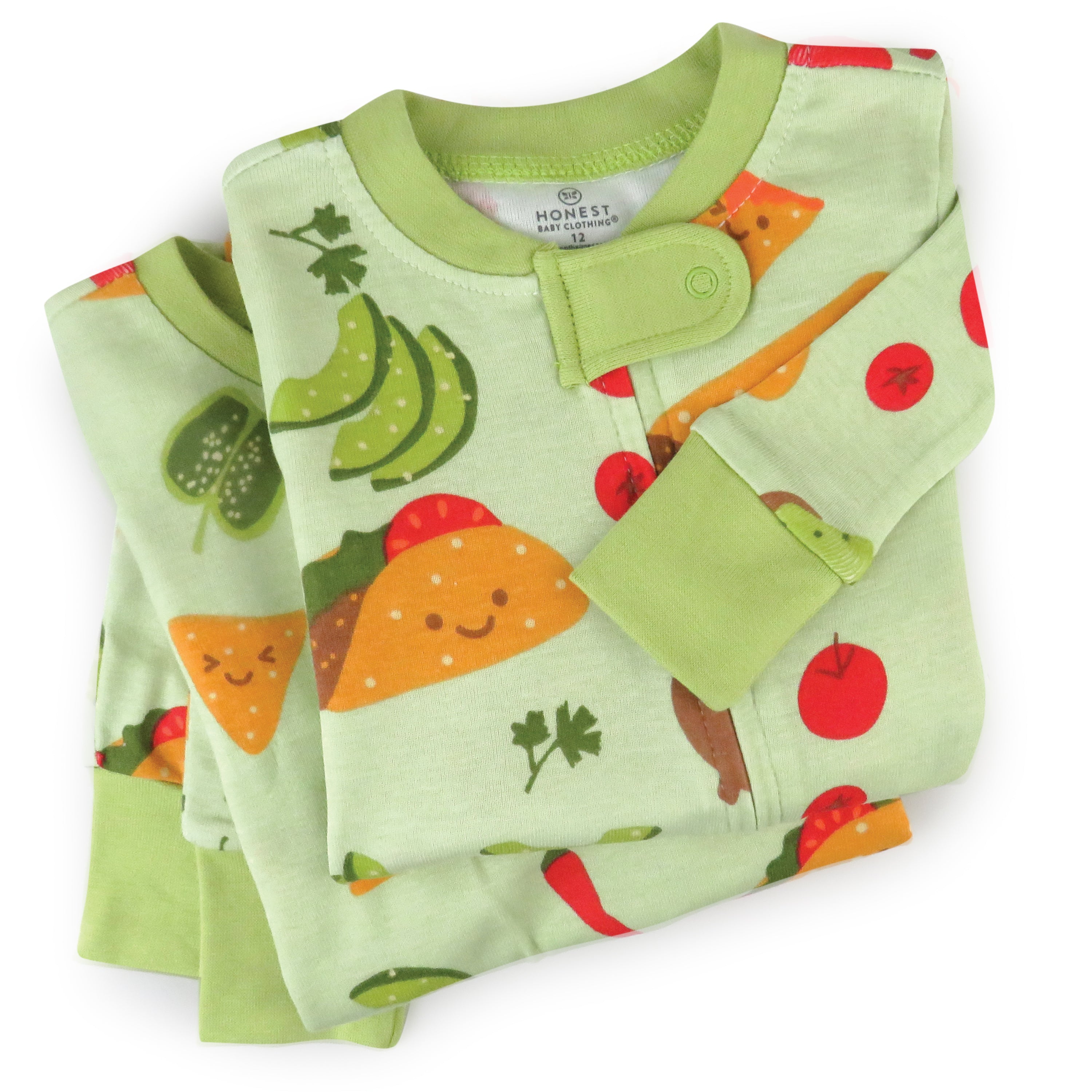 Organic Cotton Fun Foods Pajamas For Babies & Toddlers
