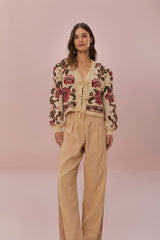 Bicolor High Waist Pants