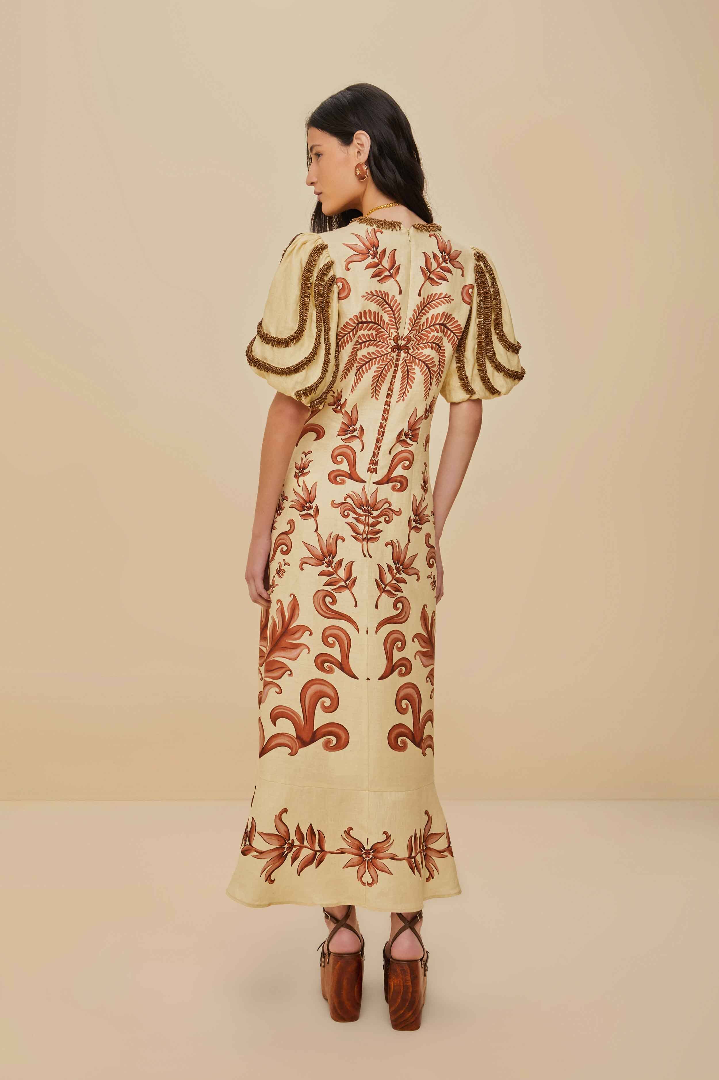Off-White Milani Euroflax™ Premium Linen Maxi Dress
