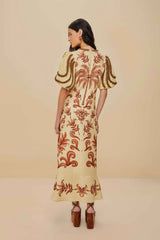 Off-White Milani Euroflax™ Premium Linen Maxi Dress