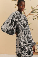 Off-White Flower Leopards Mini Dress