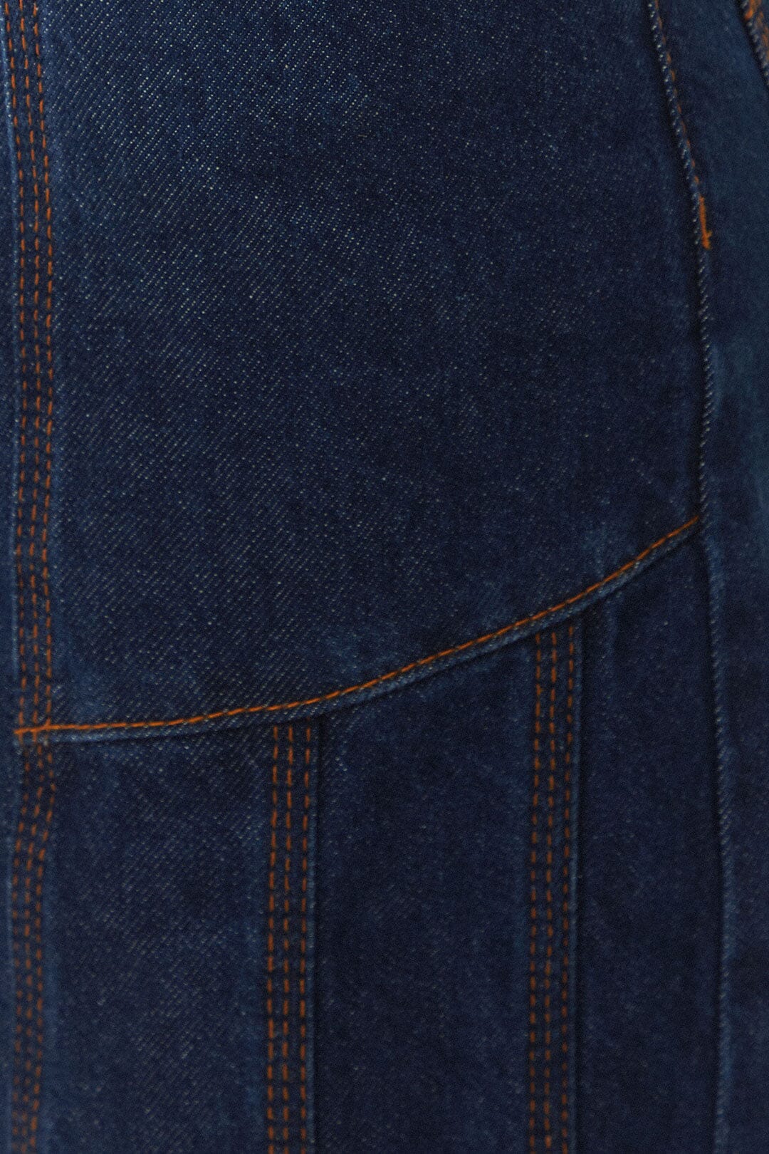 Dark Denim High Waist Snips Pants