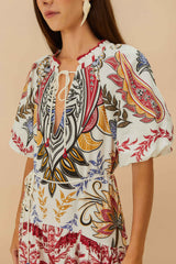 Tropical Camafeu Boho Glam LENZING™ ECOVERO™ Euroflax™ Maxi Dress
