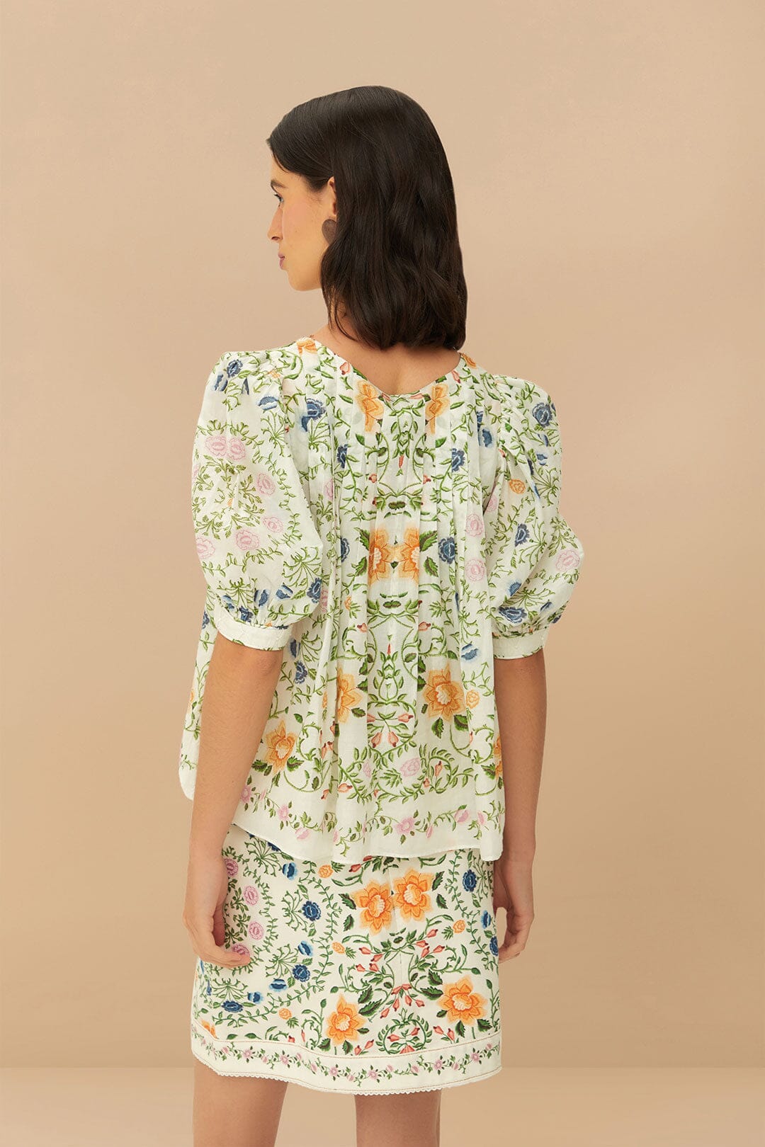 Off-White Folk Floral Mini Skirt