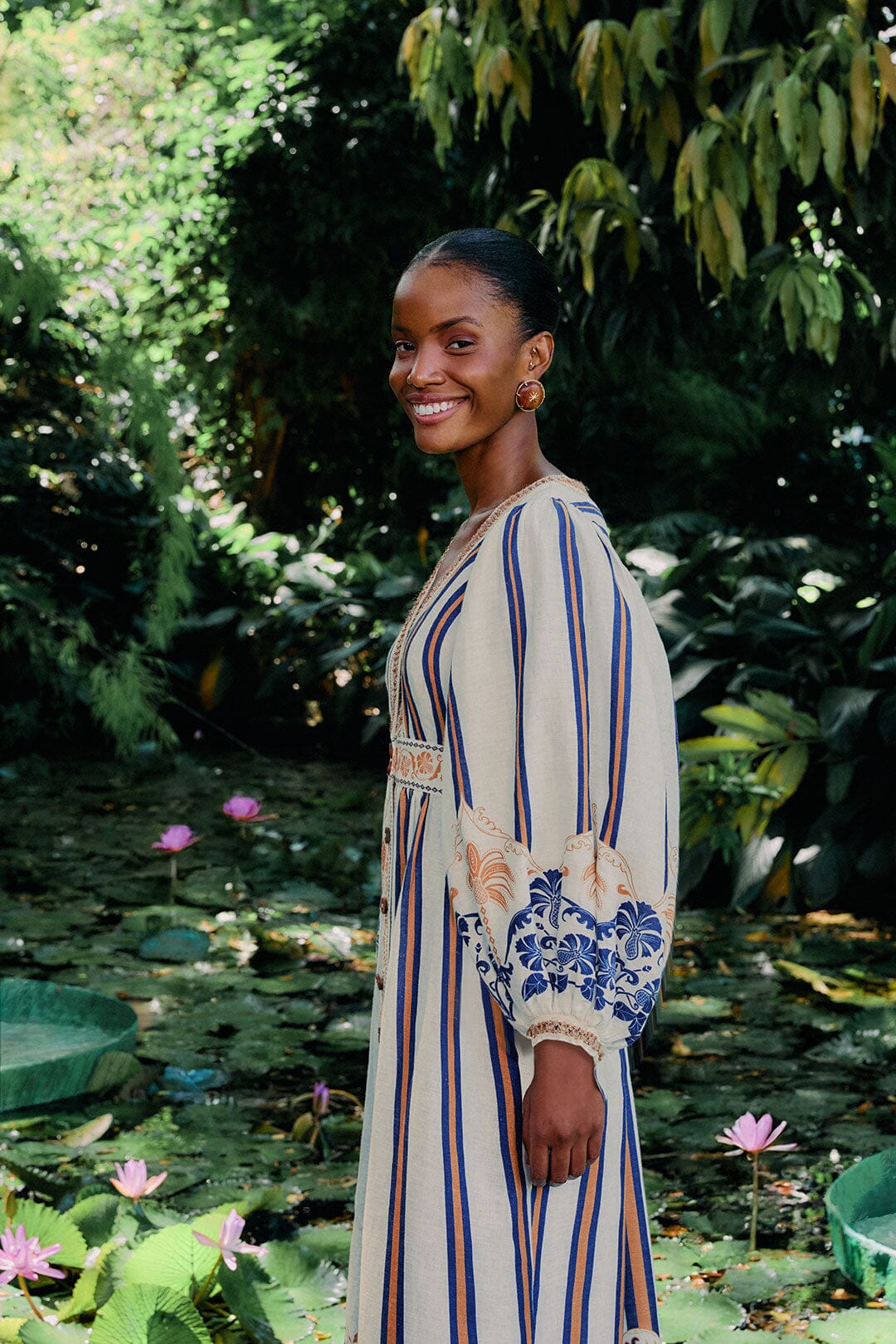 Off-White Pineapple Deco Maxi Dress