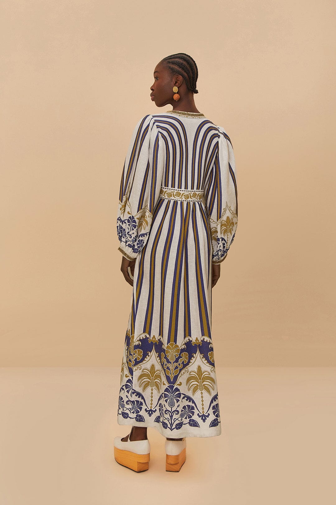 Off-White Pineapple Deco Maxi Dress