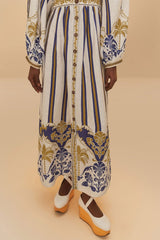 Off-White Pineapple Deco Maxi Dress