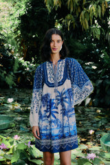 Off-White Palm Tree Beach Mini Dress
