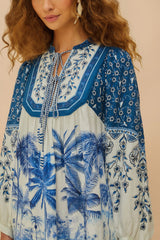 Off-White Palm Tree Beach Mini Dress
