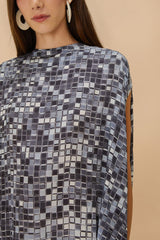 Disco Ball Sleeveless Midi Dress
