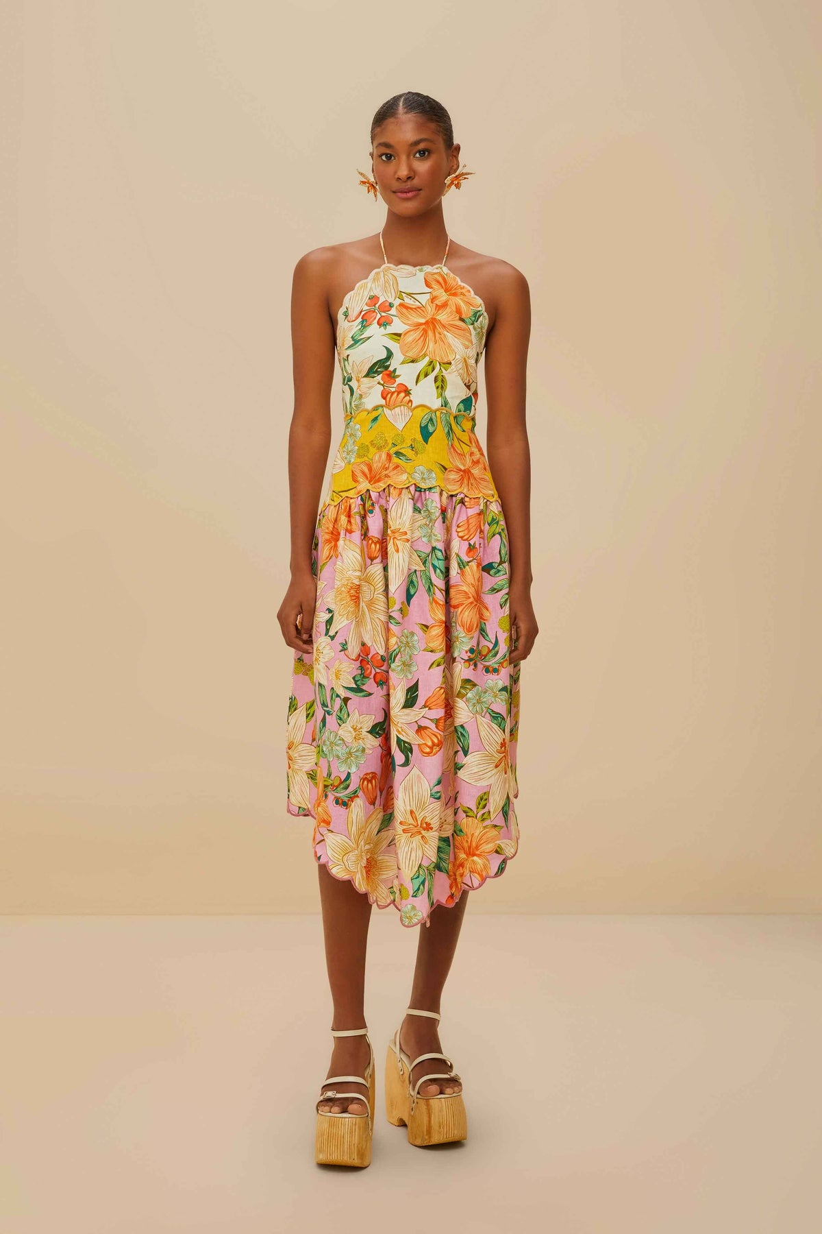 Guaragarden Euroflax™ Premium Linen Sleeveless Midi Dress