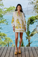 Off-White Sicily LENZING™ ECOVERO™ Euroflax™ Mini Dress