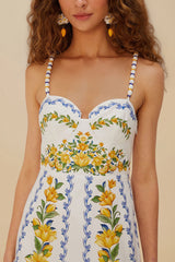 Off-White Sicily Organic Cotton Midi Dress