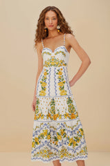Off-White Sicily Organic Cotton Midi Dress