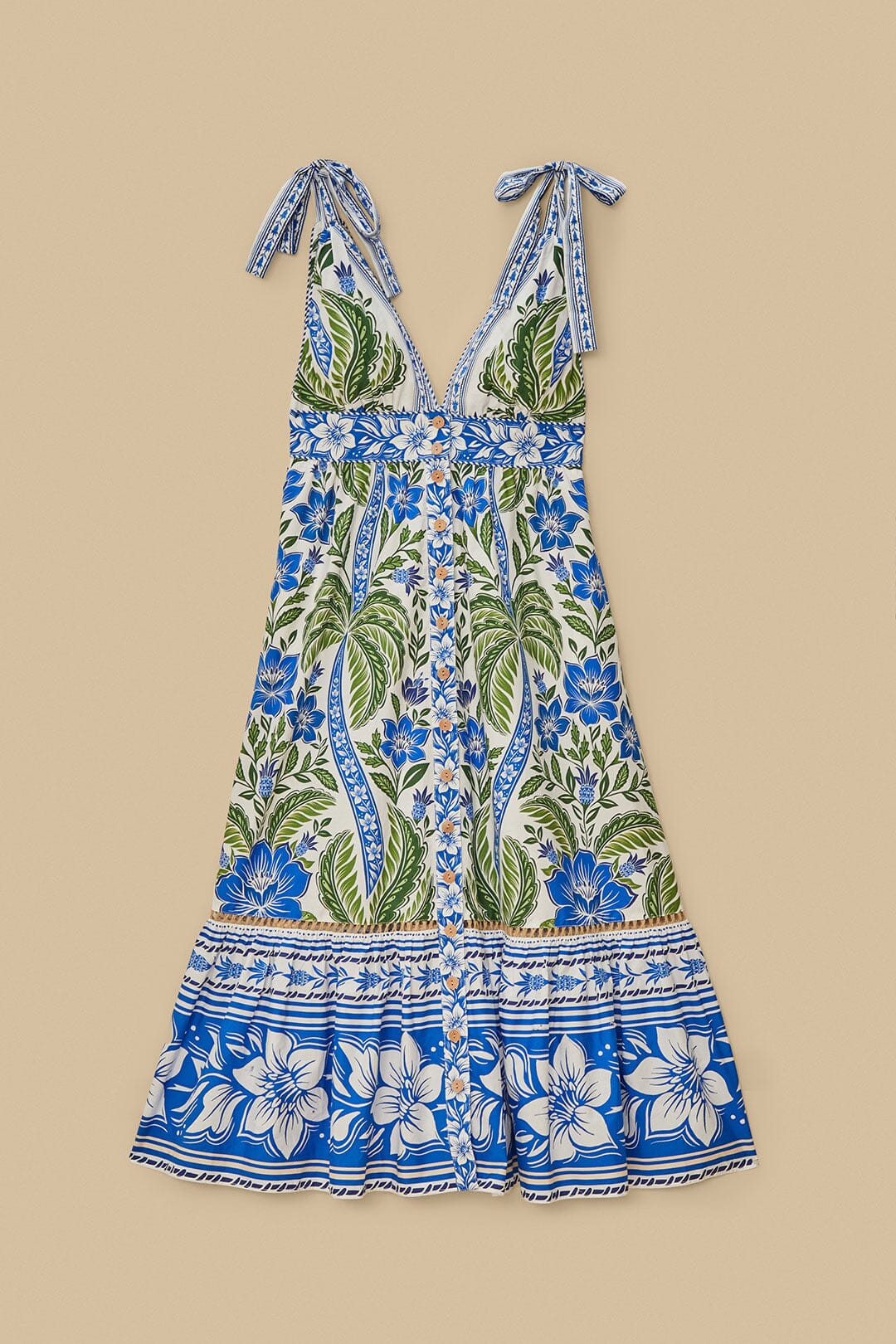 Off-White Tropicance Organic Cotton Midi Dress