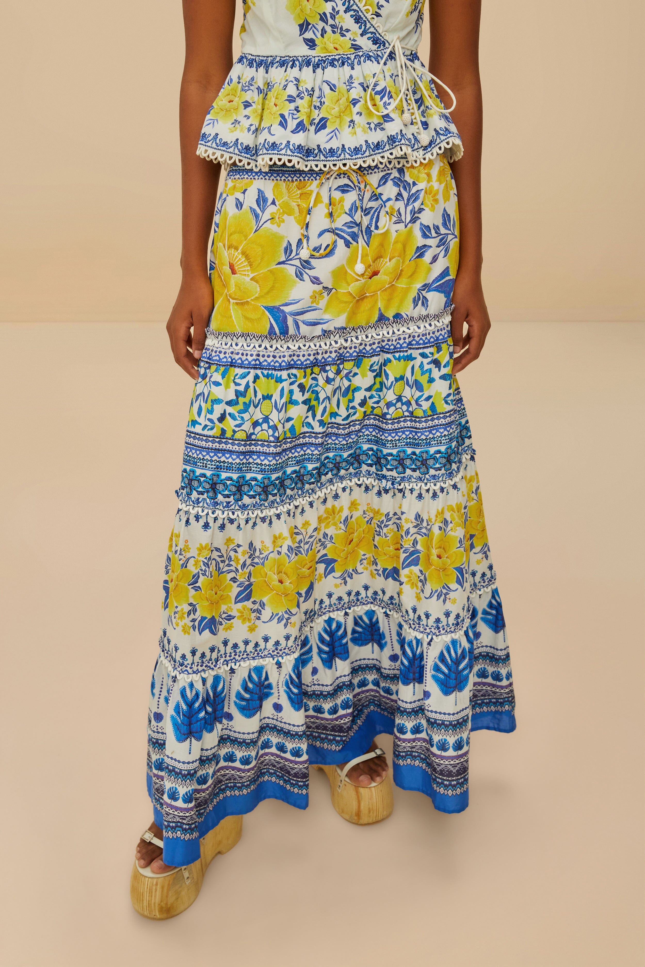 Off-White Zuli Low Rise Maxi Skirt
