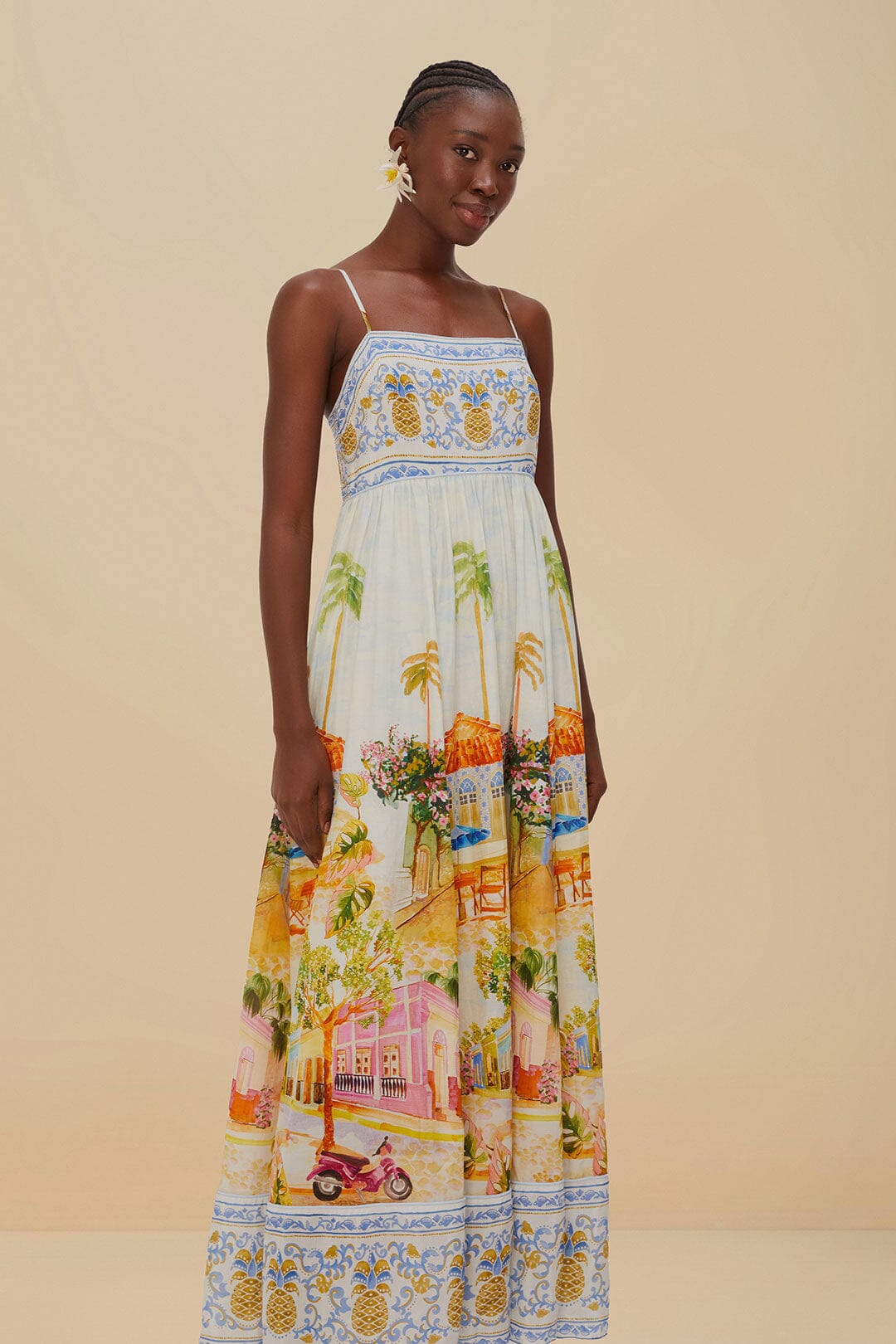 Multicolor Aracati Maxi Dress