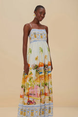 Multicolor Aracati Maxi Dress