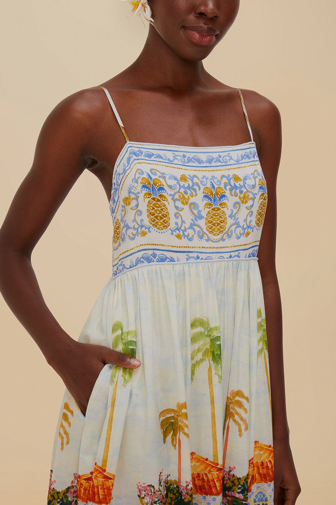 Multicolor Aracati Maxi Dress