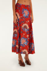 Red Luang LENZING™ Maxi Skirt