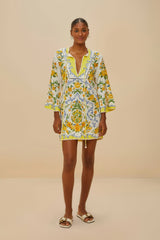 Off-White Sicily LENZING™ ECOVERO™ Euroflax™ Mini Dress