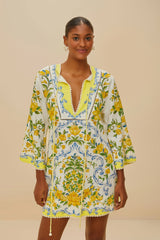 Off-White Sicily LENZING™ ECOVERO™ Euroflax™ Mini Dress