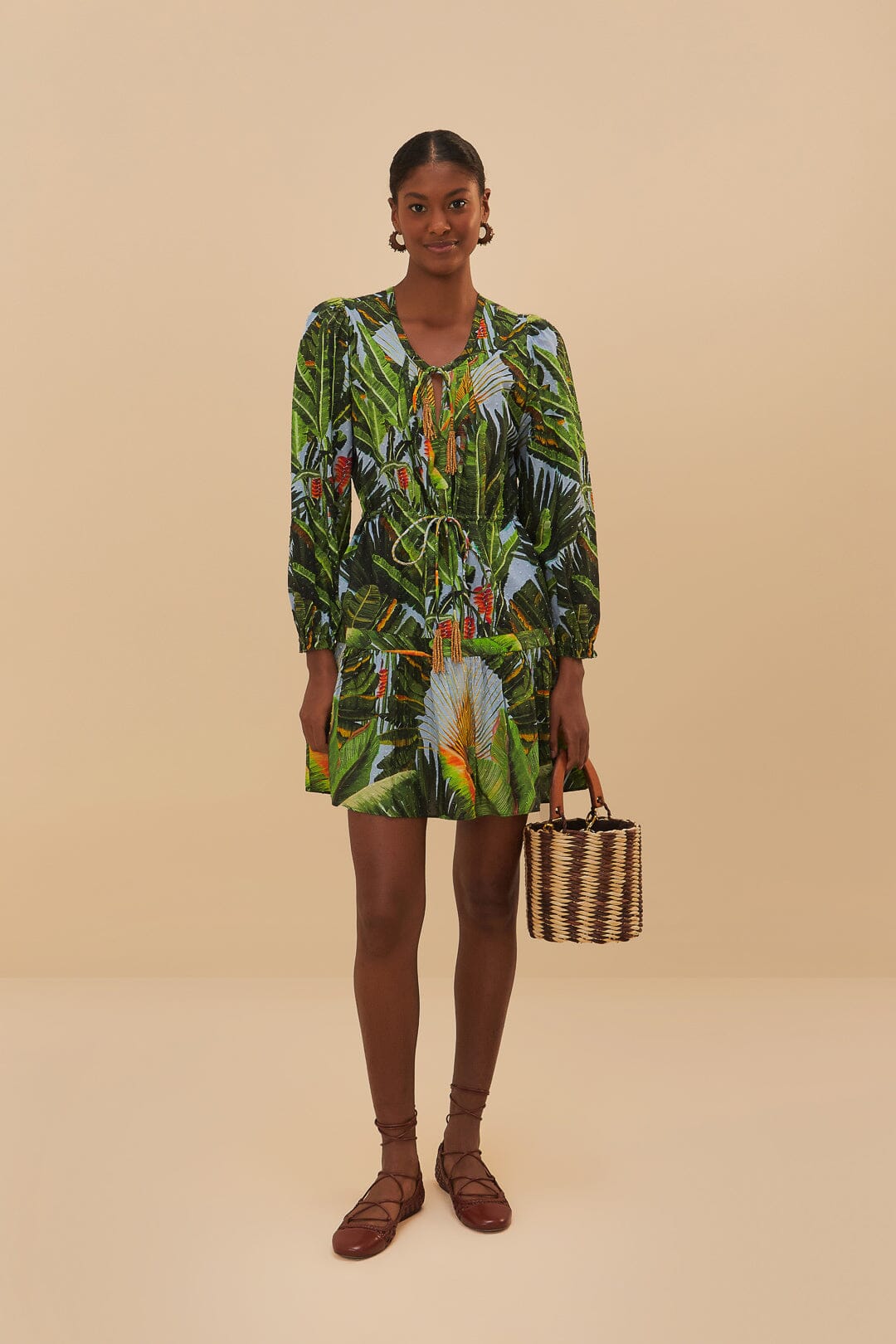 Blue Amazonia Forest Mini Dress