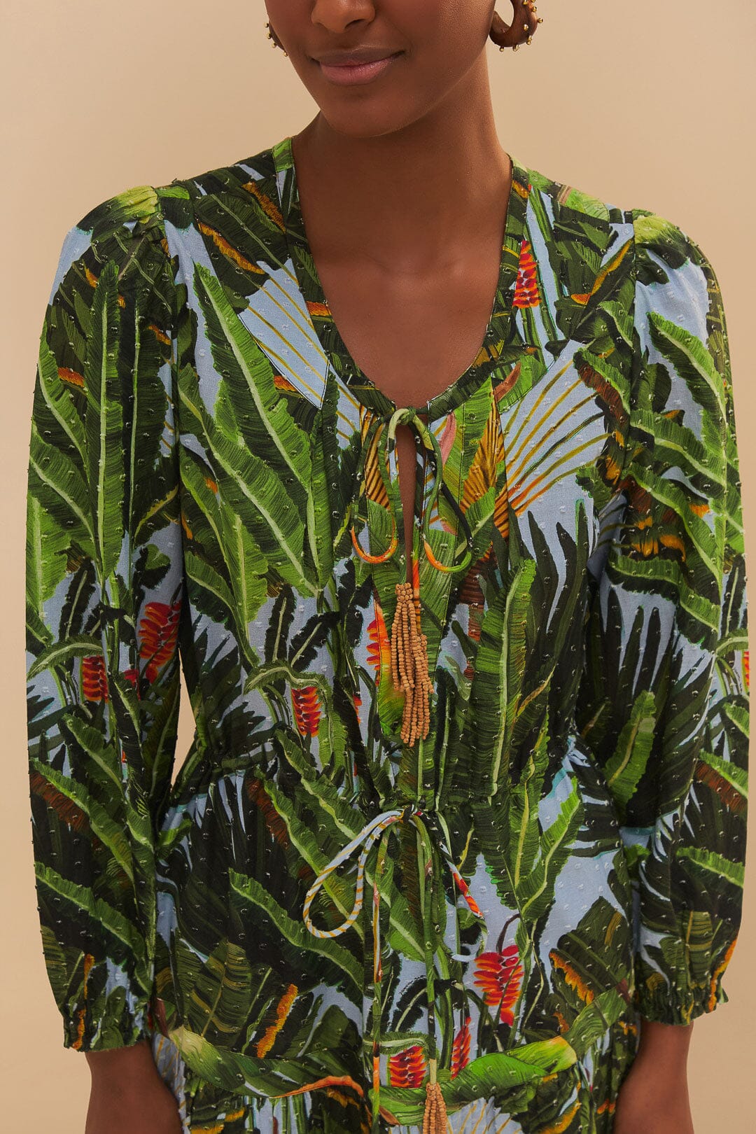 Blue Amazonia Forest Mini Dress
