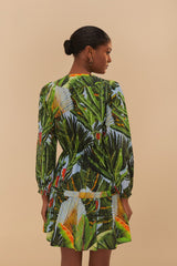 Blue Amazonia Forest Mini Dress