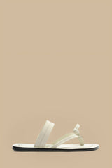 Ivory Tie Flat Sandal