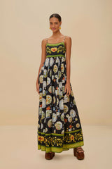 Black Trip Souvenir Maxi Dress
