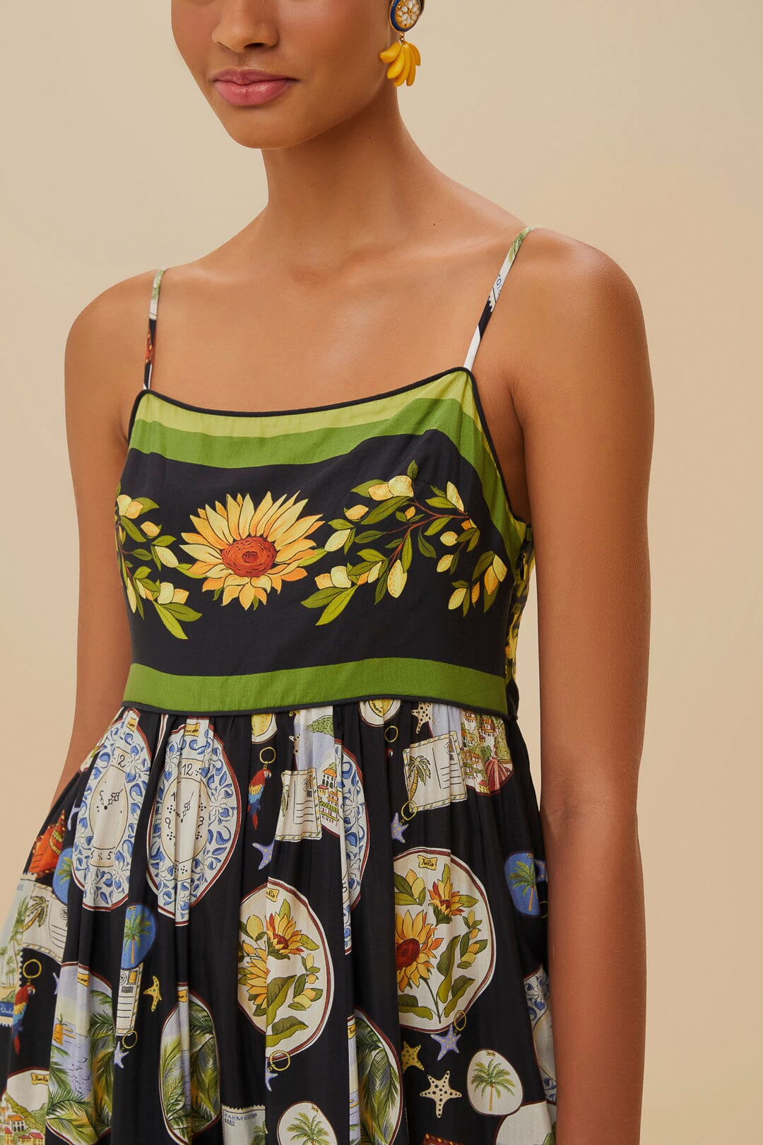 Black Trip Souvenir Maxi Dress