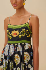 Black Trip Souvenir Maxi Dress