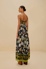 Black Trip Souvenir Maxi Dress