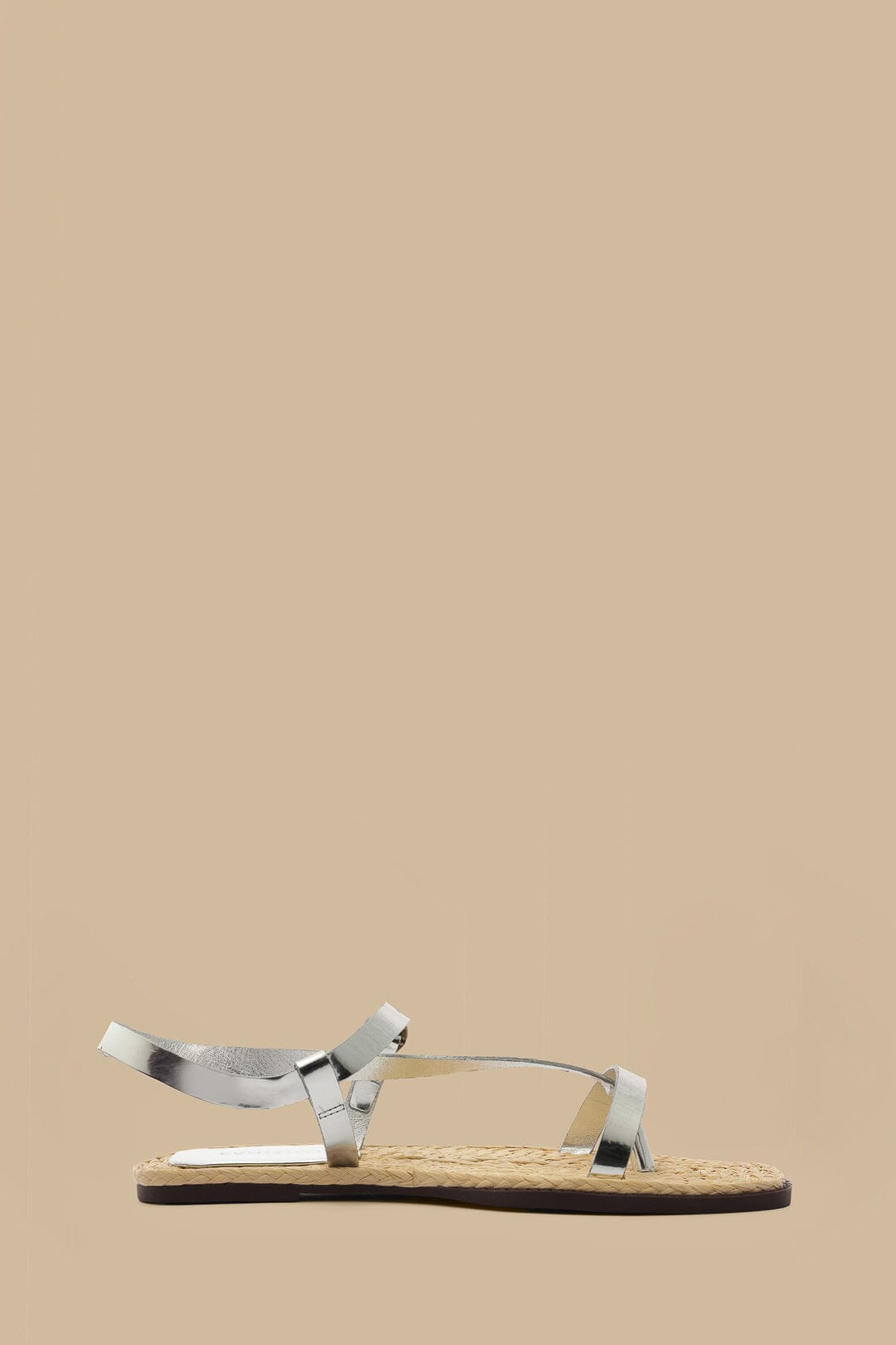 Silver Cross Strap Sandal