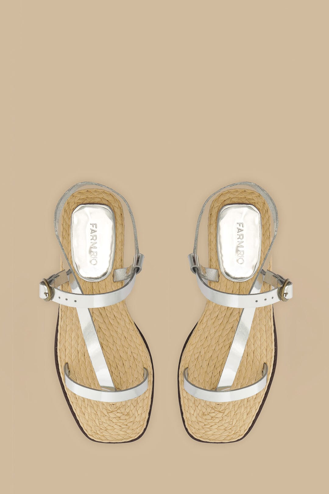 Silver Cross Strap Sandal