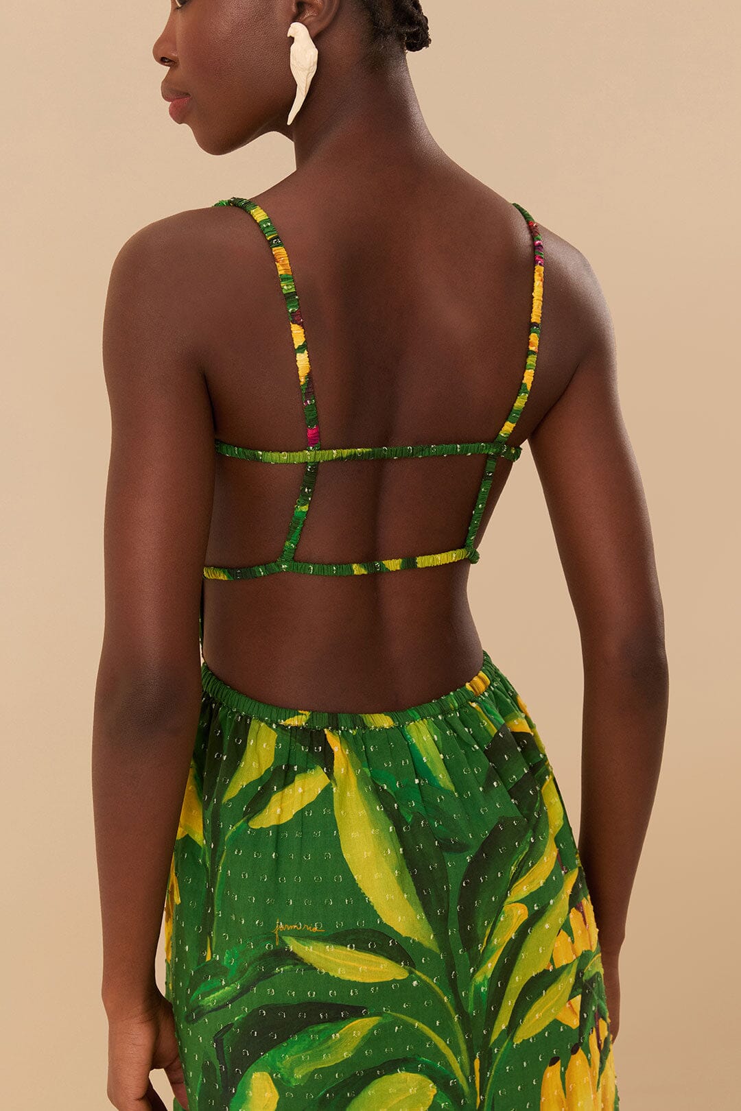 Green Banana Aquarela Midi Dress