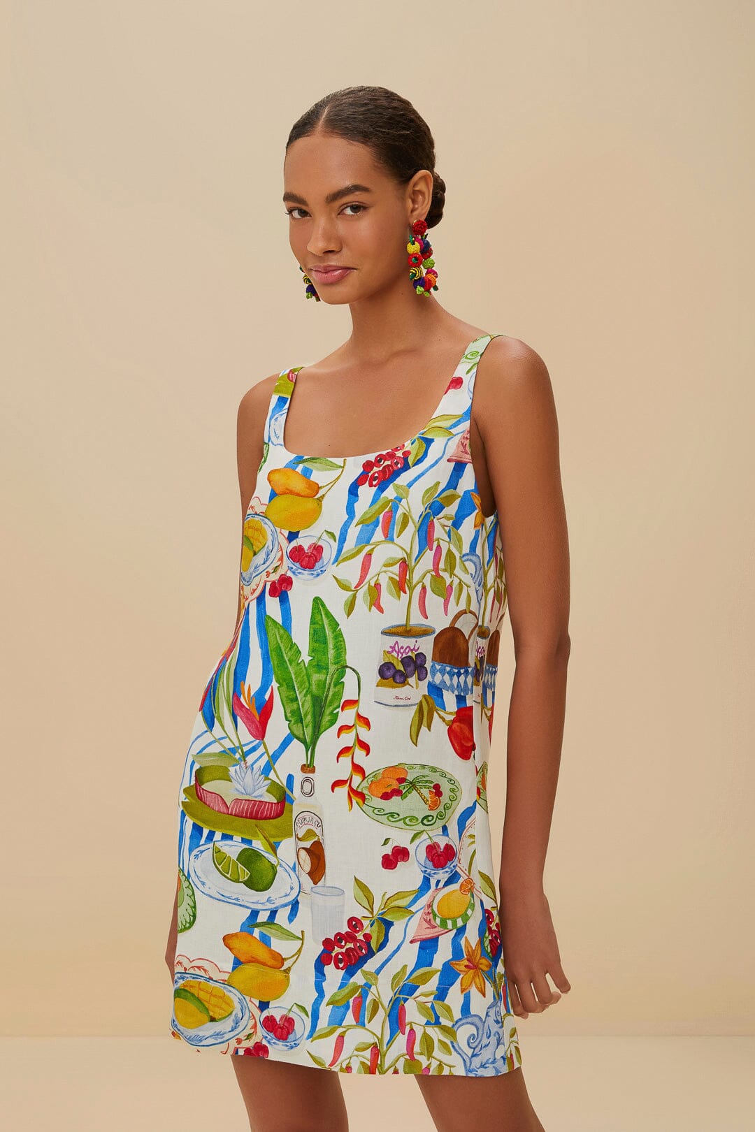 Off-White Fresh Table Euroflax™ Premium Linen Mini Dress