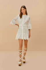 Off-White Palm Tree Mini Dress
