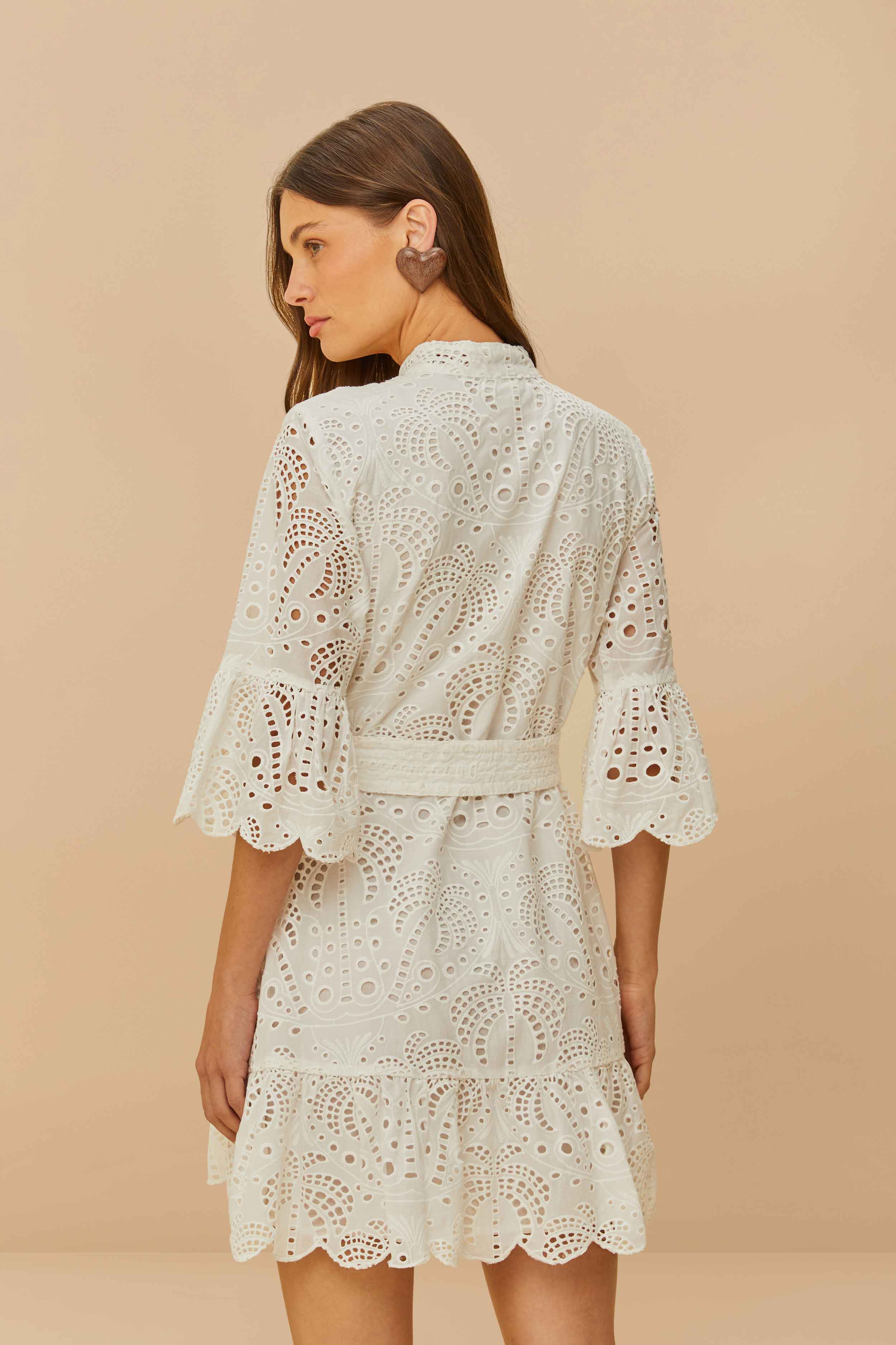 Off-White Palm Tree Mini Dress
