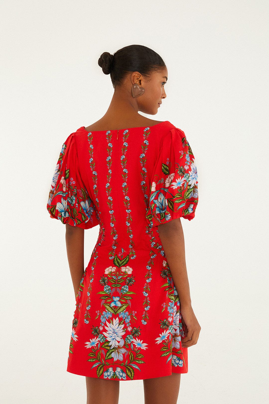 Red Sweet Bloom Bouquet Lenzing™ Ecovero™ Euroflex Mini Dress