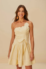 Off-White Lea LENZING™ ECOVERO™ Euroflax™ Mini Dress