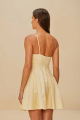 Off-White Lea LENZING™ ECOVERO™ Euroflax™ Mini Dress